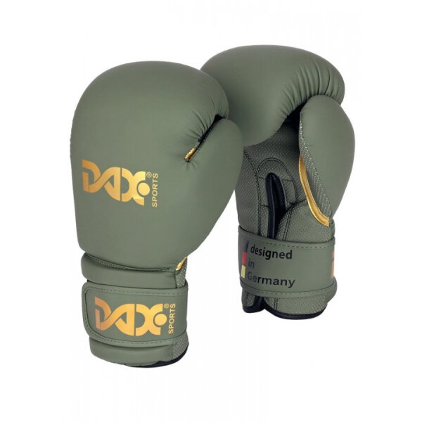 DAX Boxhandschuhe, Edition Grün/Gold PU